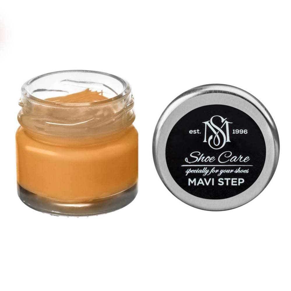 MAVI STEP Creme de Beaute Wax-Based Leather Shoe Cream 151 Moderate Yellow 25 ml