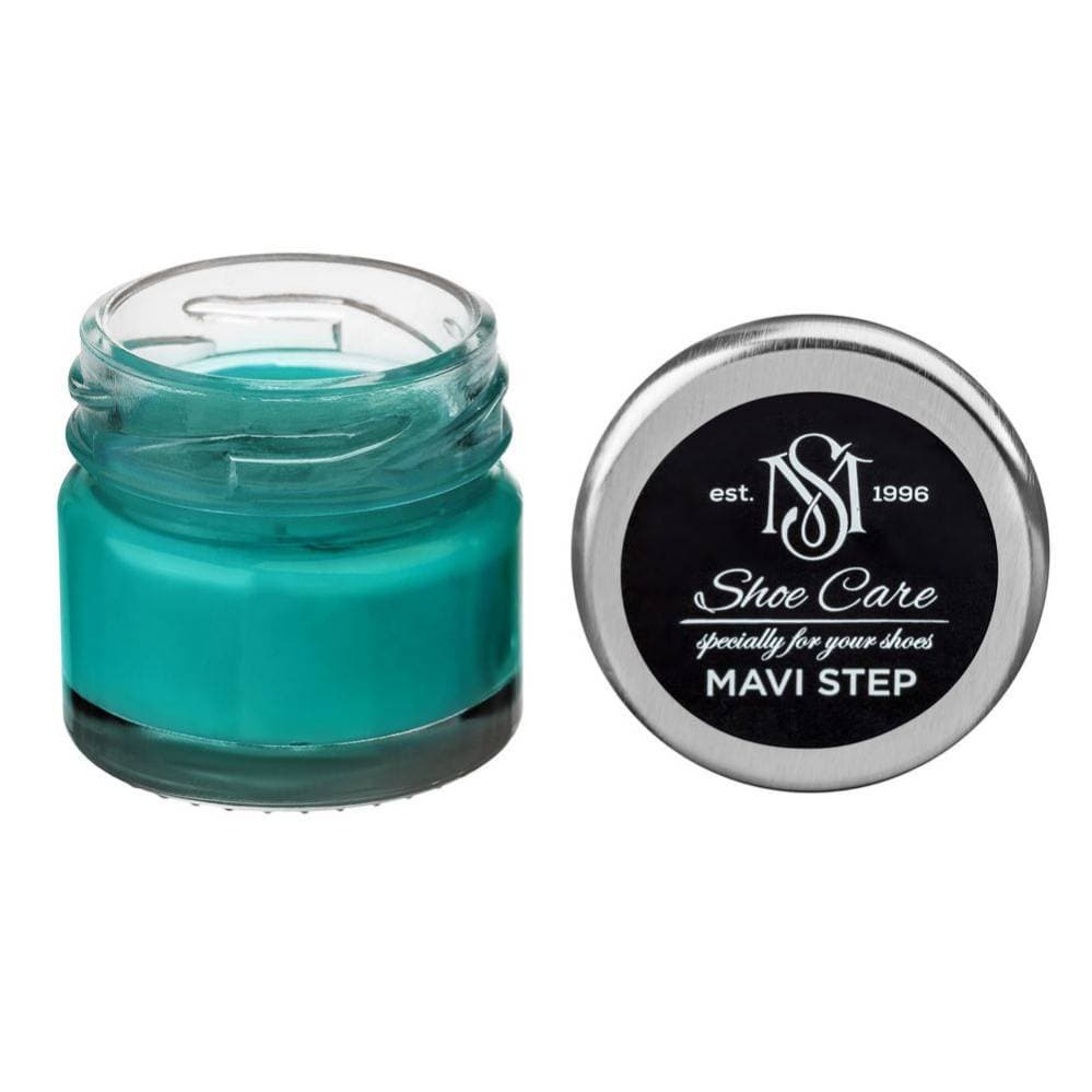 MAVI STEP Creme de Beaute Wax-Based Leather Shoe Cream 165 Bright Turquoise 25 ml