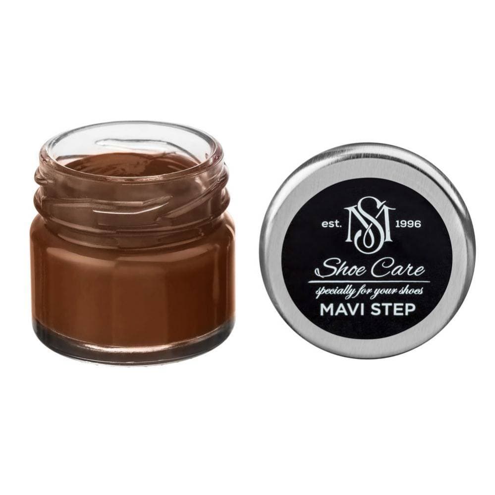 MAVI STEP Creme de Beaute Wax-Based Leather Shoe Cream 168 Whiskey 25 ml