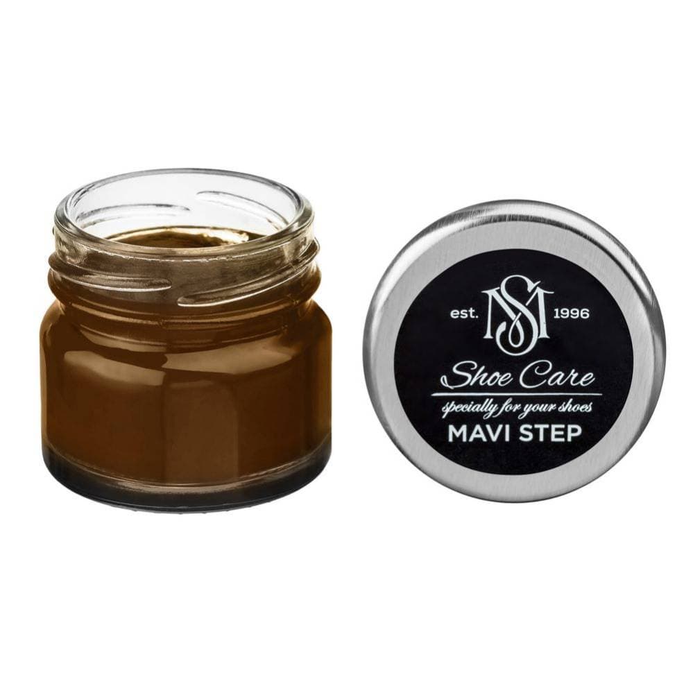 MAVI STEP Creme de Beaute Wax-Based Leather Shoe Cream 179 Brown Red 25 ml