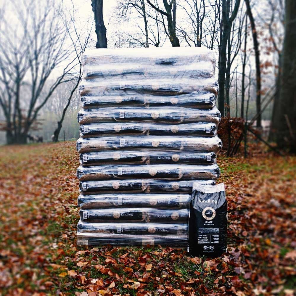 Palé de pellets Kindling Chase – 72 sacos de 15 kg