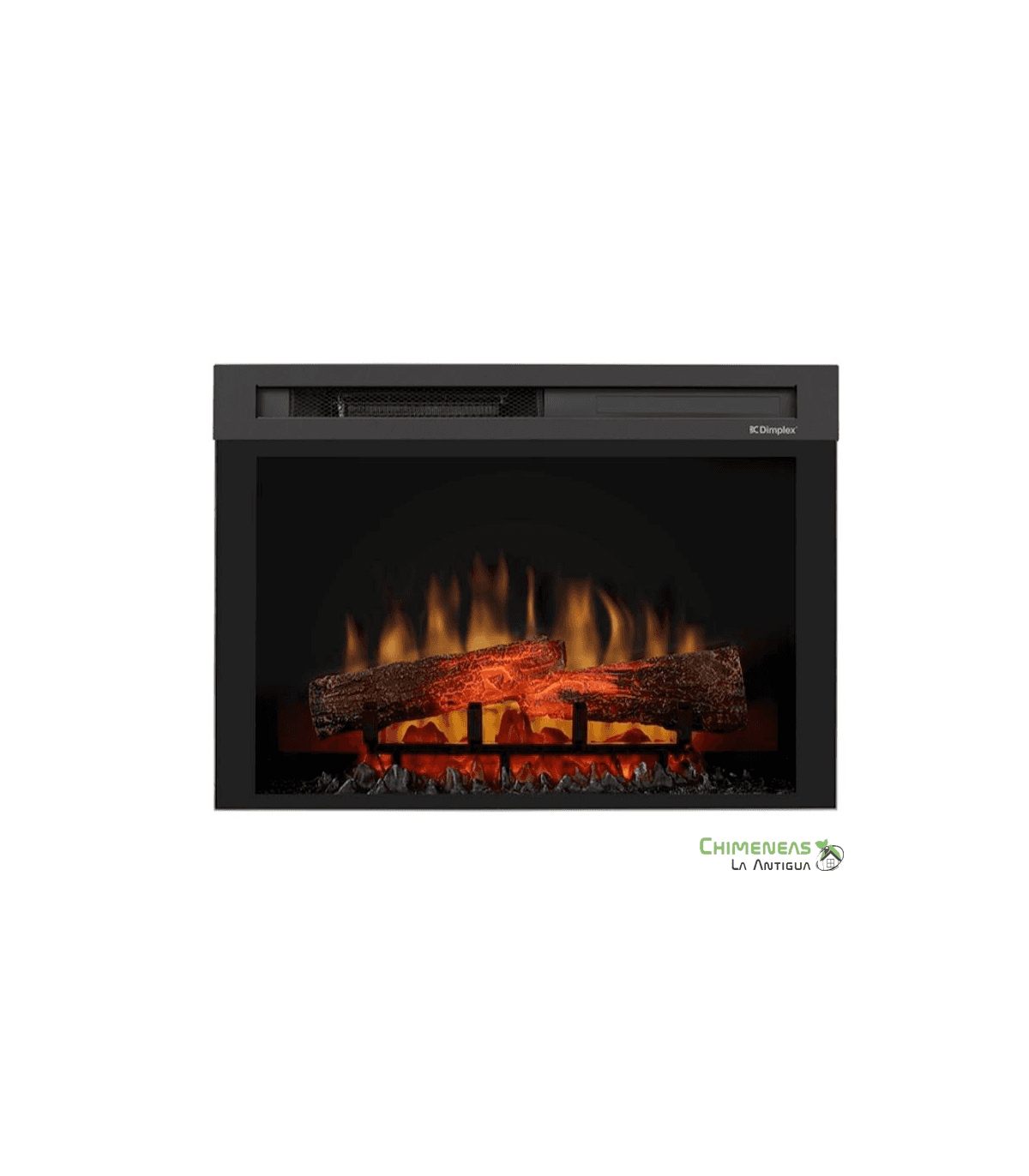 Chimenea eléctrica NIGHT BOX 26 LED 1,4 kW empotrable con mando