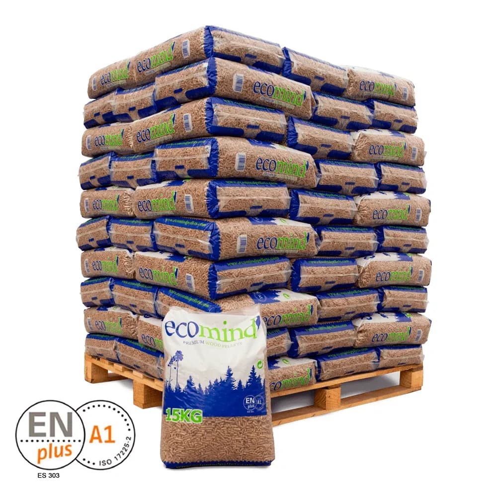 Eco Mind Pellet – palet de 70 sacos de 15 kg (1.050 kg)