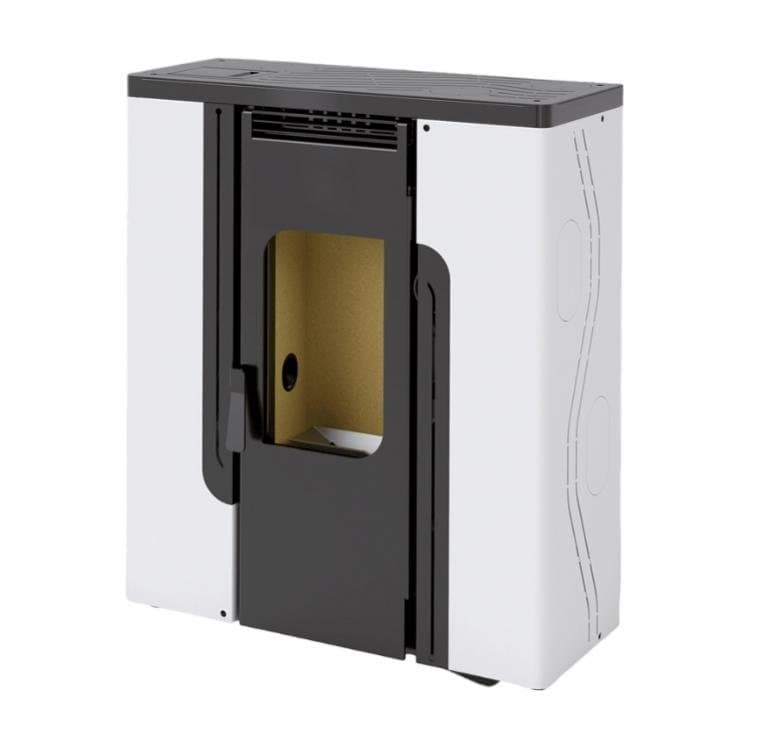 Estufa de pellets FM BP-400 K blanca y negra – 12,19 kW