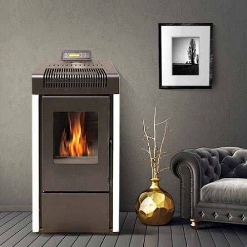 Estufa de pellets BELLEZA CARINO 9 kW Blanca