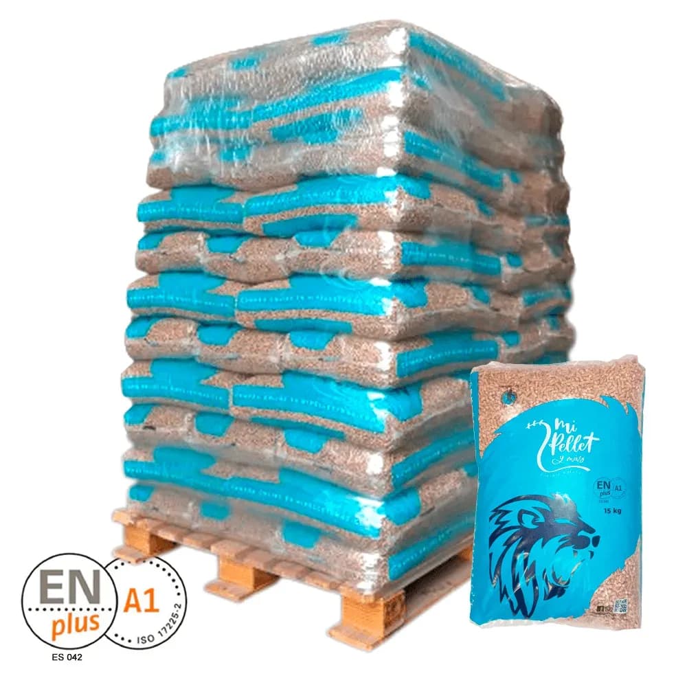 Mi Pellet y Más – palet de 77 sacos de 15 kg (1.155 kg) – ENplus A1