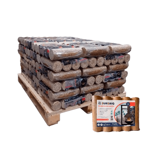 Briquetas BURBRIQ – 52 paquetes x 5 briquetas (≈510 kg)