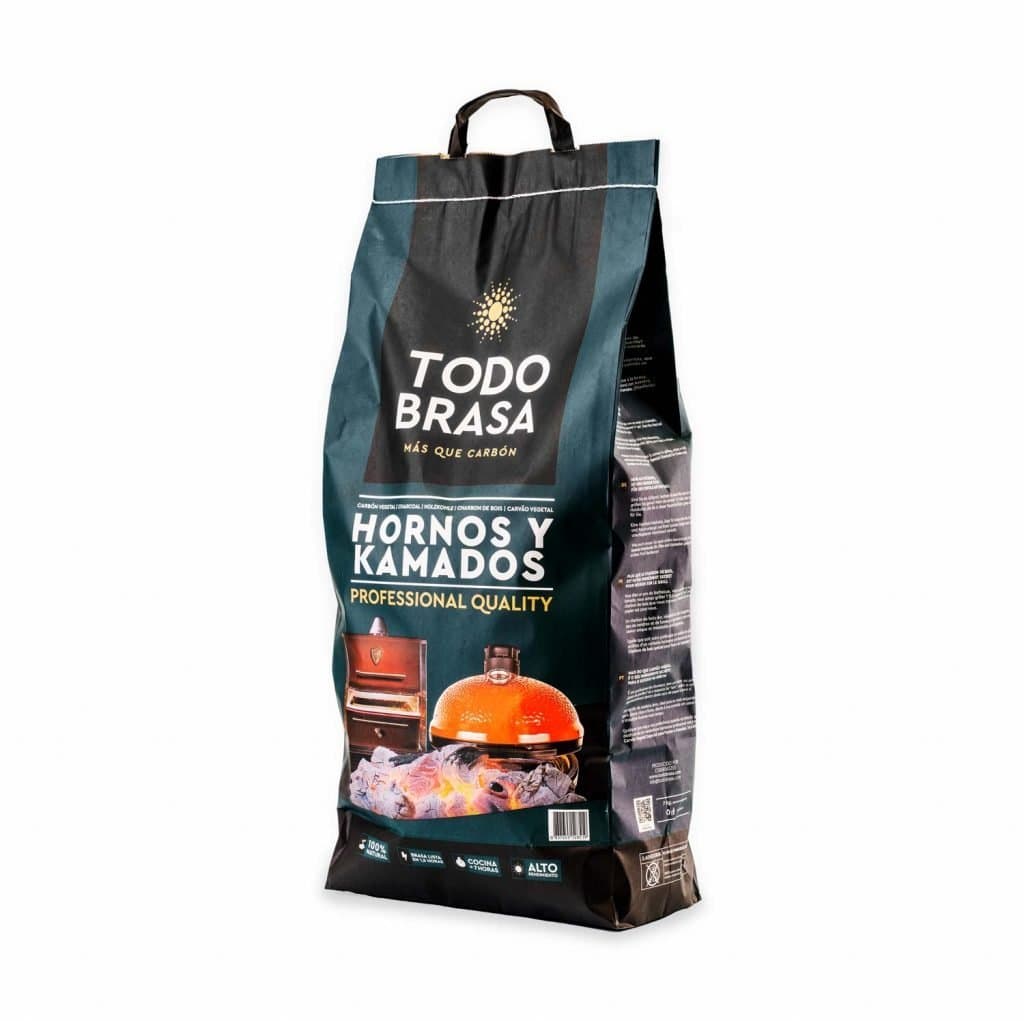Carbón vegetal Todo Brasa para hornos y kamados 7 kg – brasas >7 h