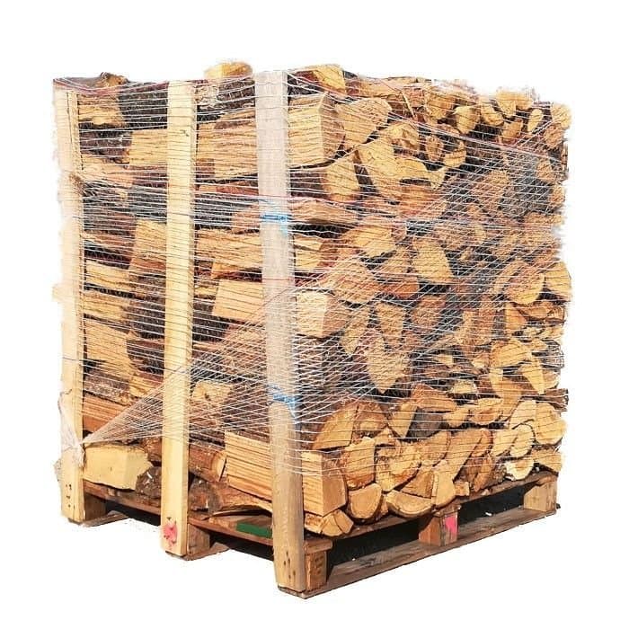 4 palés de leña de roble, haya y carpe de 40 cm