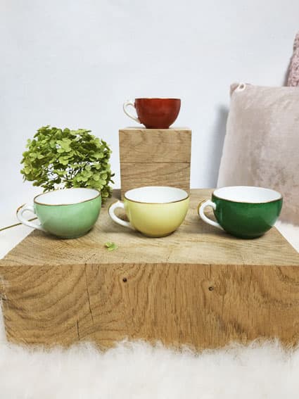 3 Petites Tasses à Café pastelles