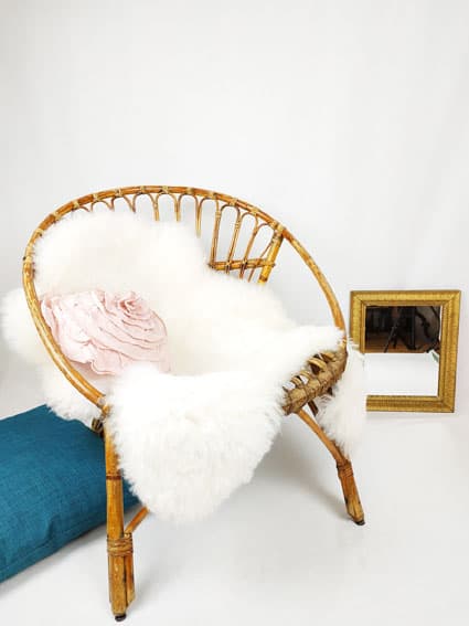 Chaise - fauteuil en rotin vintage VENDU