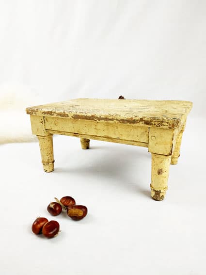 Repose pied en bois d’atelier VENDU