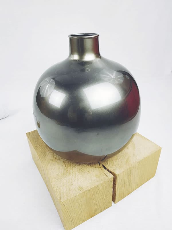 Vase en verre teinté gris VENDU