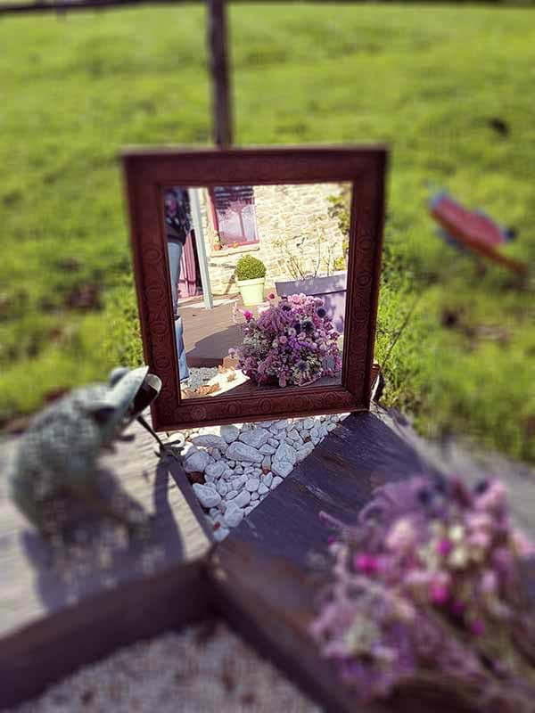 Miroir cadre en bois Vintage VENDU