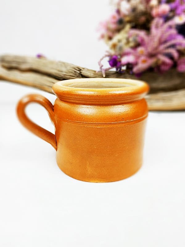 Pot en grès rouille