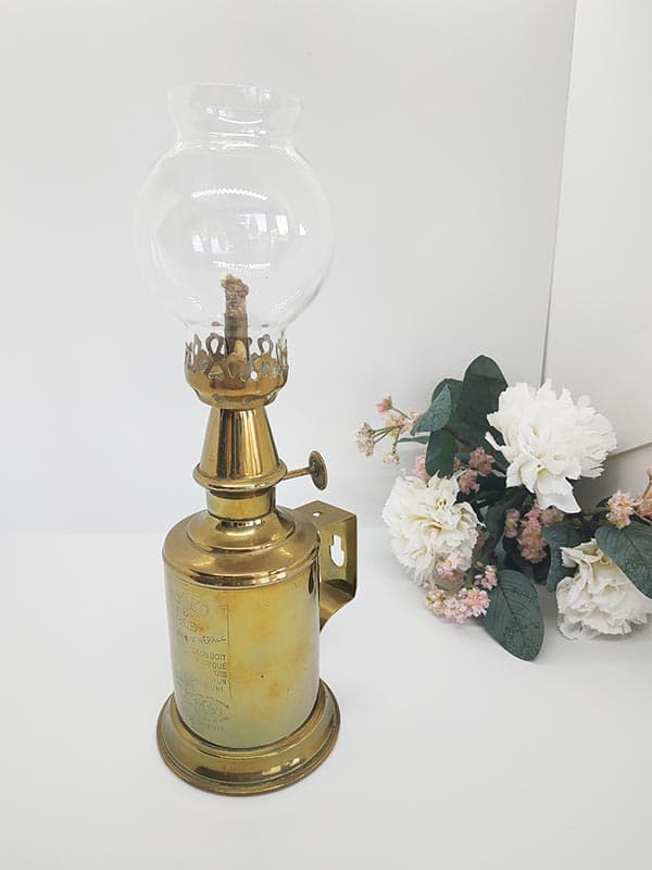 Lampe pigeon en laiton
