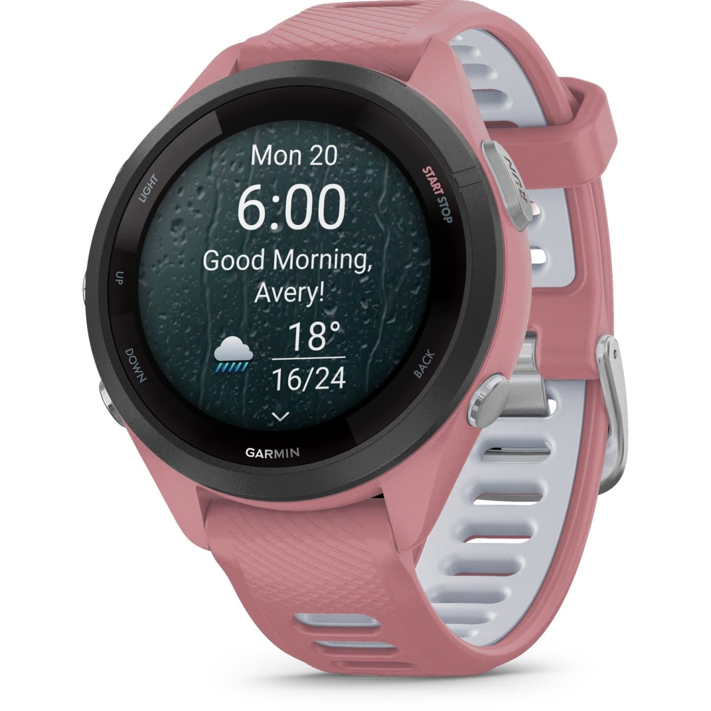Garmin Forerunner 265S GPS Laufuhr - altrosa/steinweiss