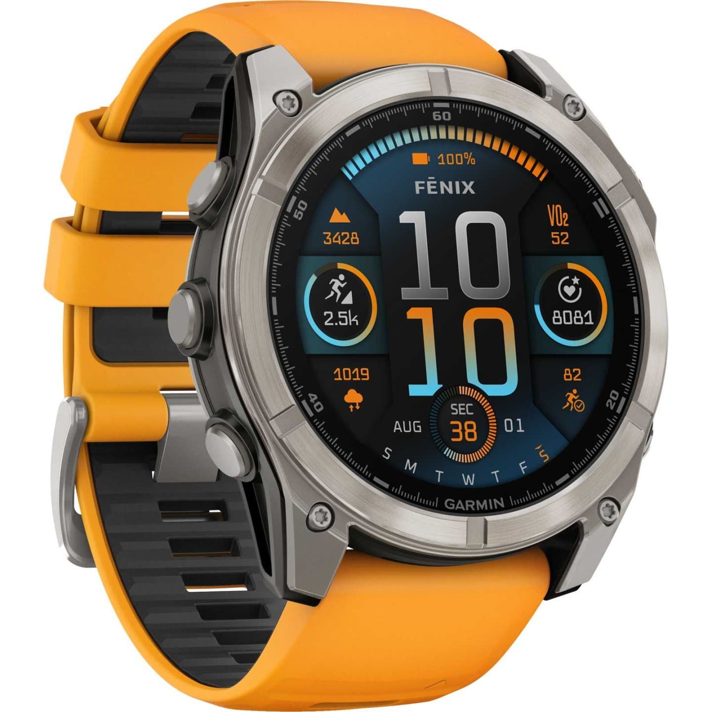 Garmin fenix 8 AMOLED Sapphire GPS Smartwatch - 51mm - Graphit/Titanium Titan