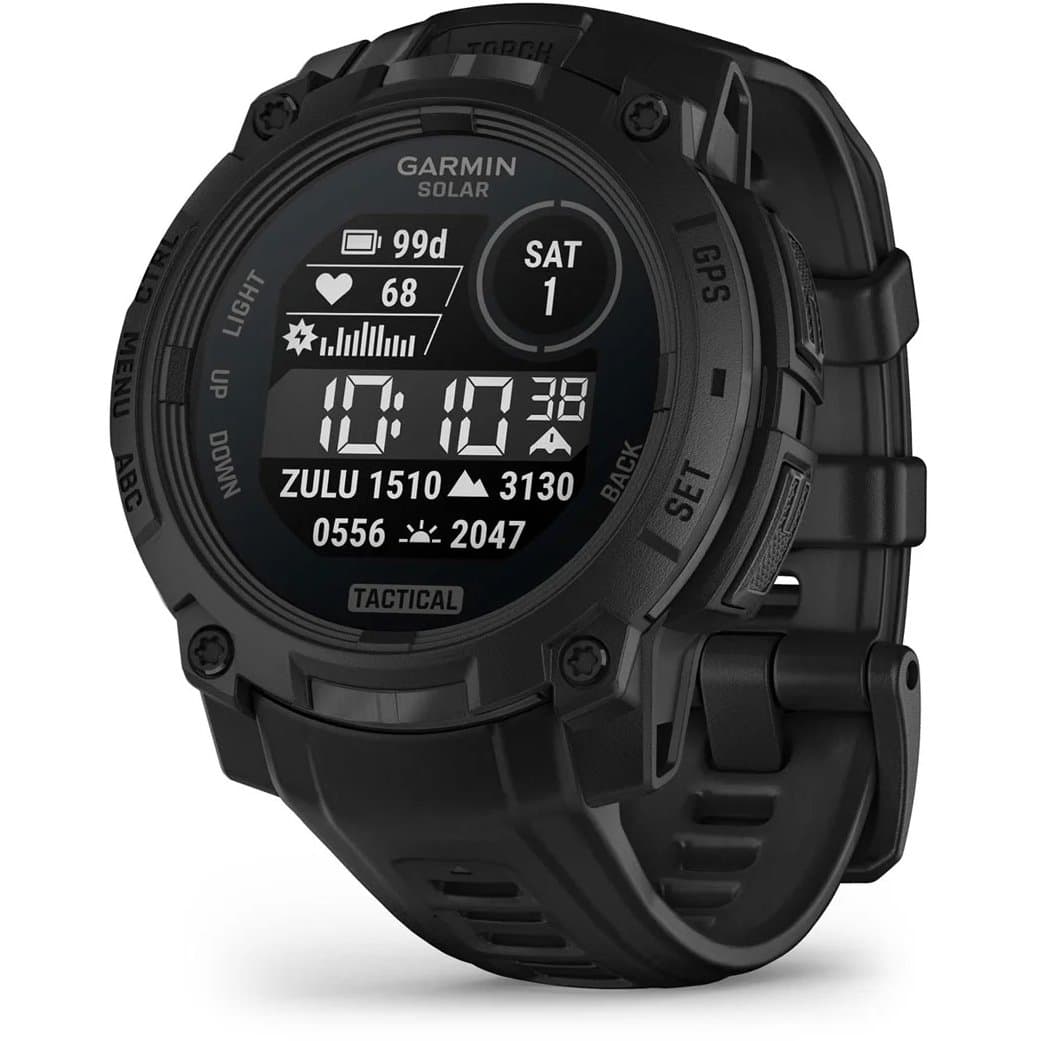 Garmin Instinct 3 Solar Tactical GPS Smartwatch - 45mm - schwarz