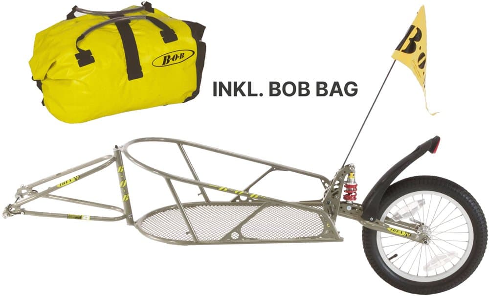 BOB IBEX Fahrradanhänger gold inkl. Tasche