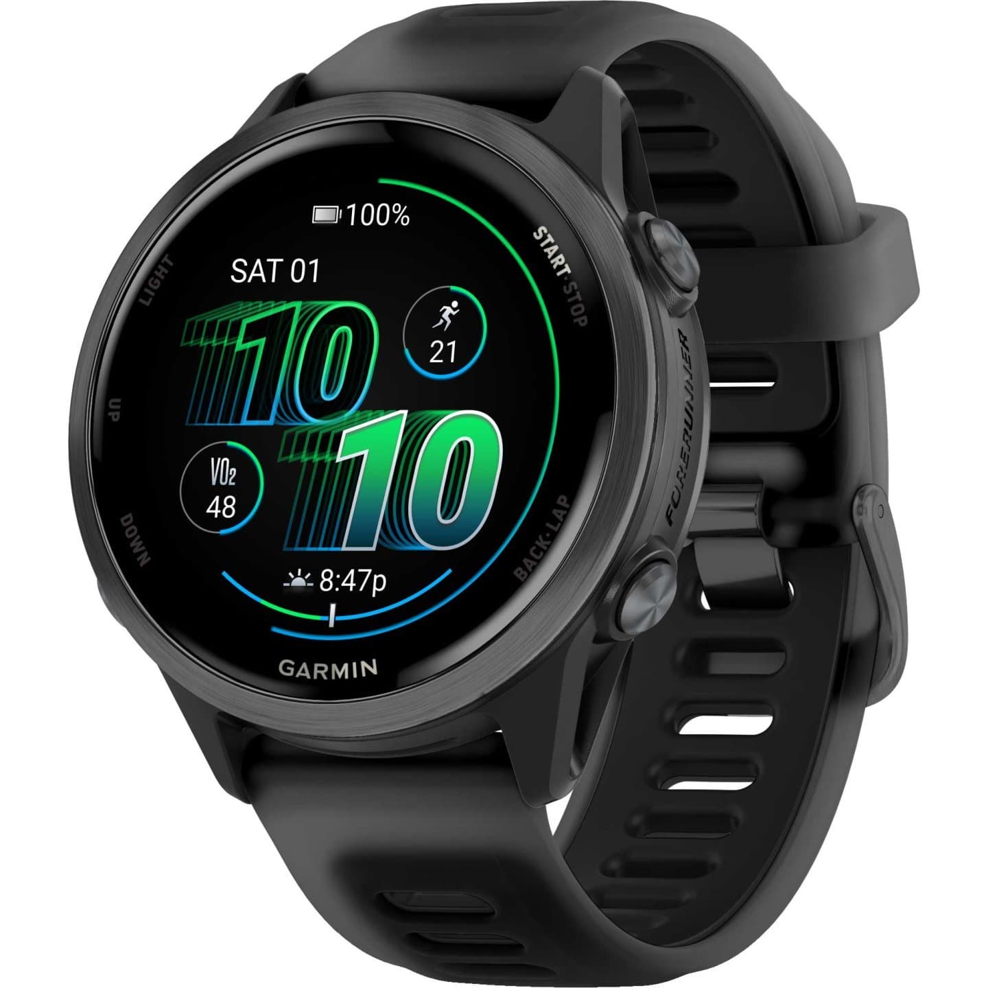 Garmin Forerunner 570 GPS Smartwatch - 42mm - Schwarz/Schiefergrau