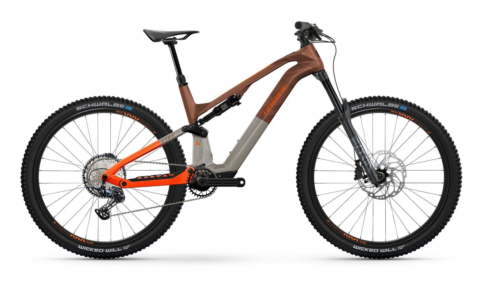 Haibike Lyke CF 10 - 480 Wh - 29 Zoll - Fully - leather/orange