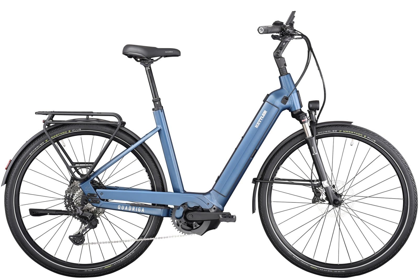Kettler Quadriga Comp CX11 LG (750) - 750 Wh - 28 Zoll - Tiefeinsteiger 48 CM Dark blue glossy