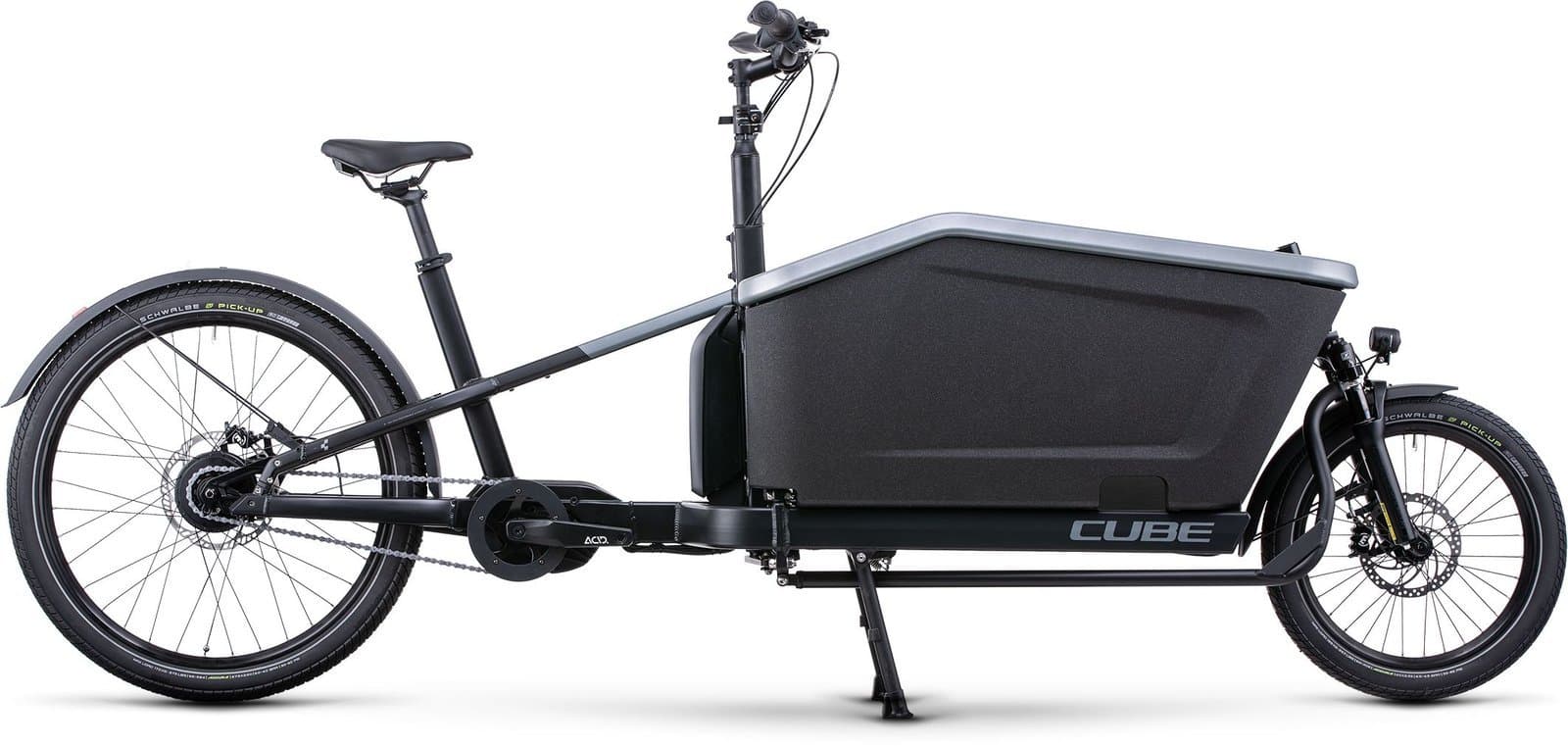 Cube Cargo Hybrid 500 - 500 Wh - 27,5 Zoll - Long John Flashgrey´n´black