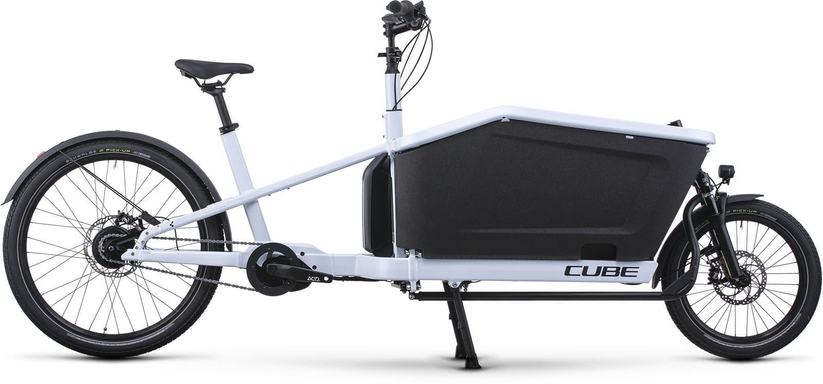 Cube Cargo Hybrid 500 - 500 Wh - 27,5 Zoll - Long John Flashwhite´n´black