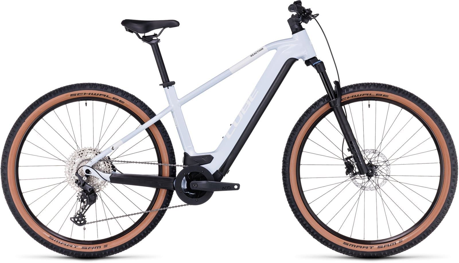 Cube Reaction Hybrid Pro 500 - 500 Wh - 29 Zoll - Diamant 17 ZOLL Flashwhite´n´black