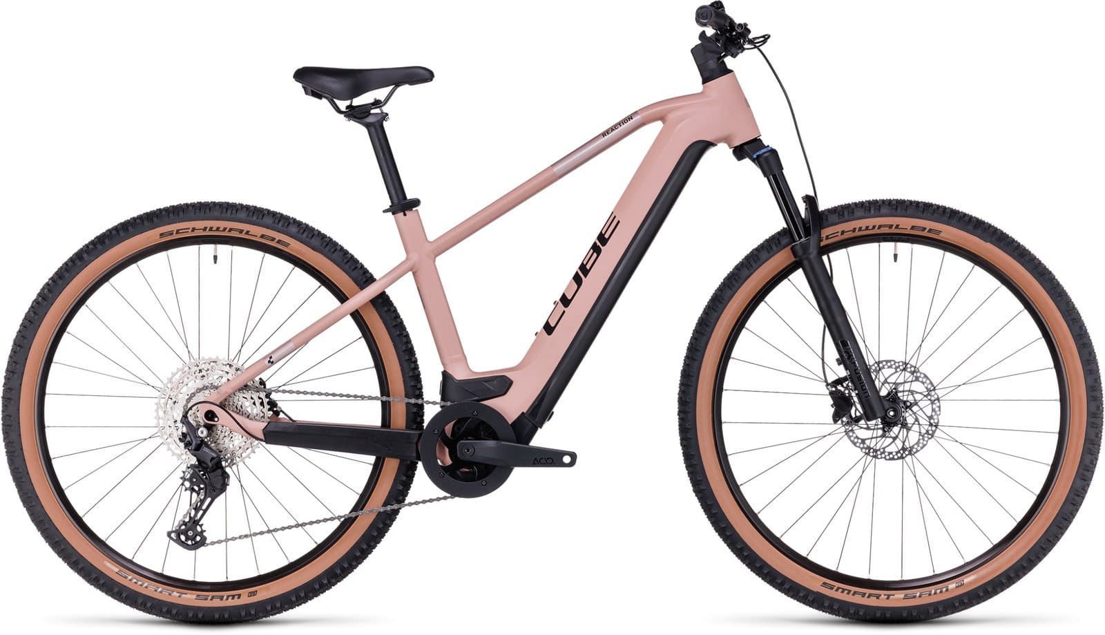 Cube Reaction Hybrid Pro 500 - 500 Wh - 29 Zoll - Diamant 23 ZOLL Blushrose´n´silver