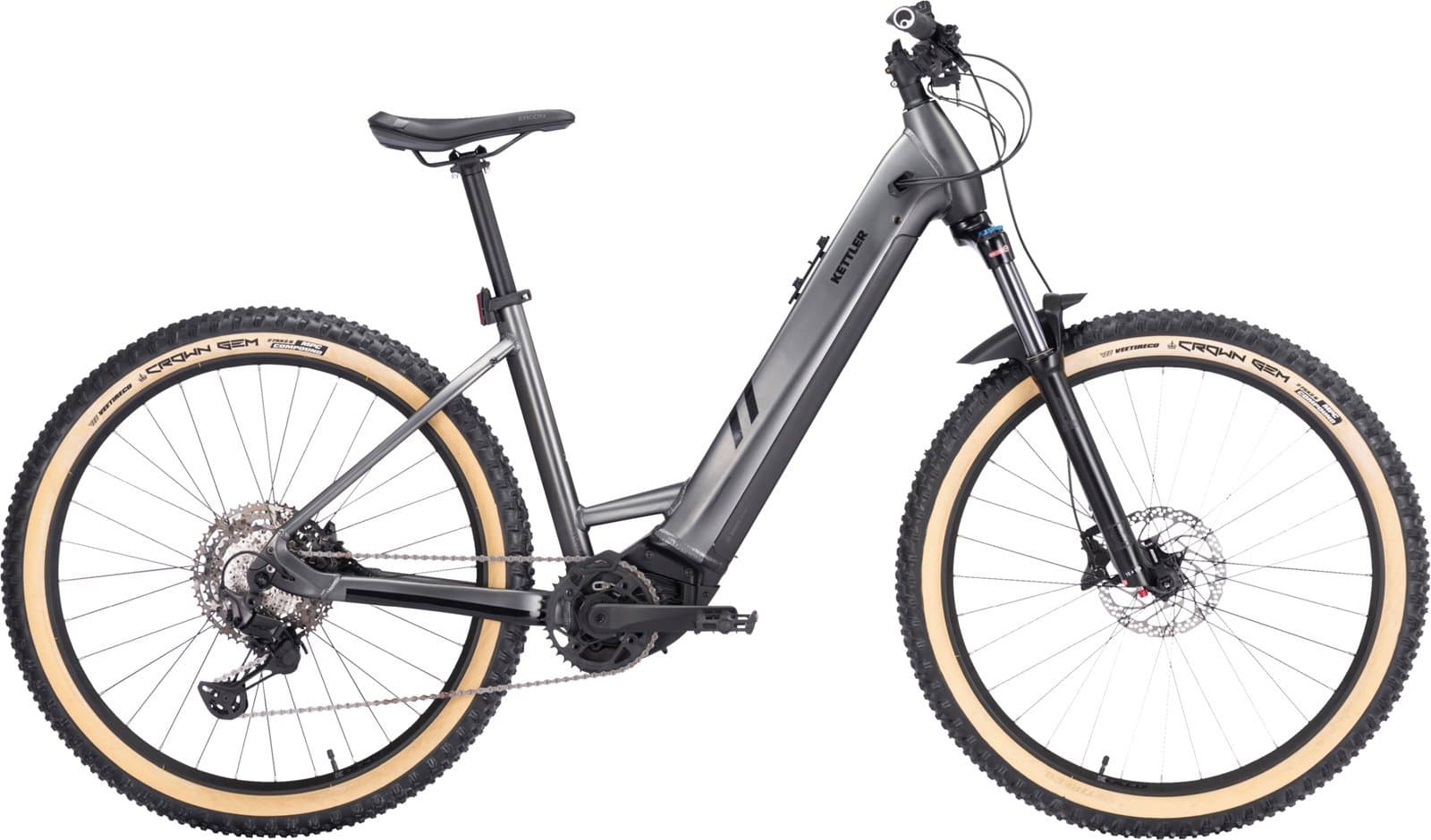 Kettler E - Transhill CX11 LG - 750 Wh - 27,5 Zoll - Tiefeinsteiger 48 CM Chrome black matt