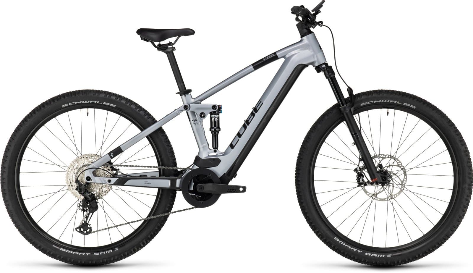 Cube Stereo Hybrid 120 Race 750 - 750 Wh - 27,5 Zoll - Fully Polarsilver´n´black