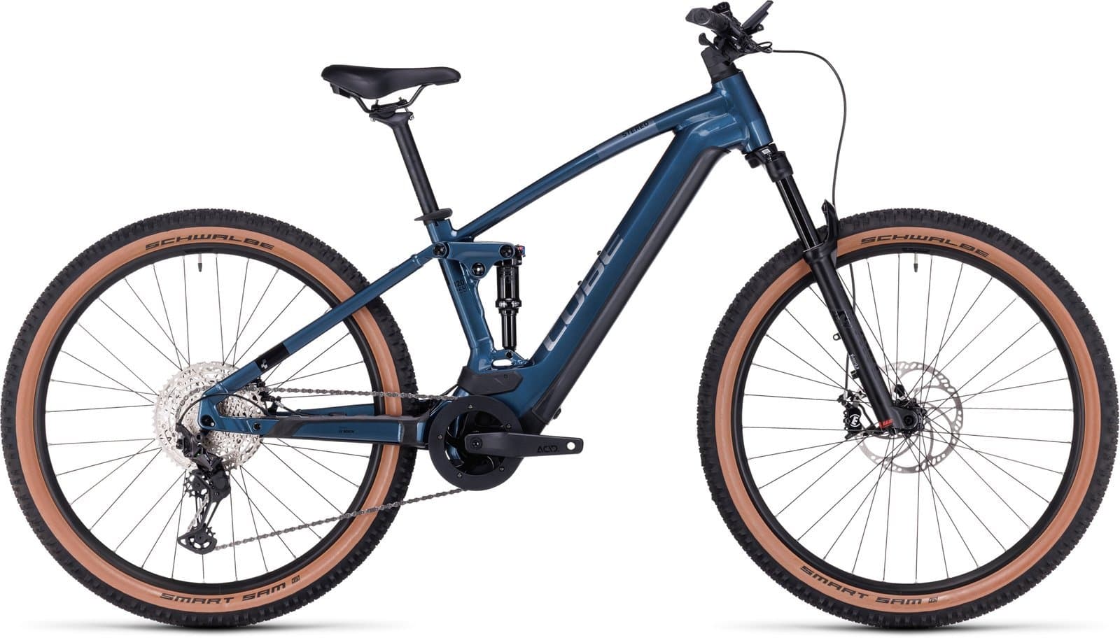Cube Stereo Hybrid 120 Race 750 - 750 Wh - 27,5 Zoll - Fully Petrolblue´n´chrome