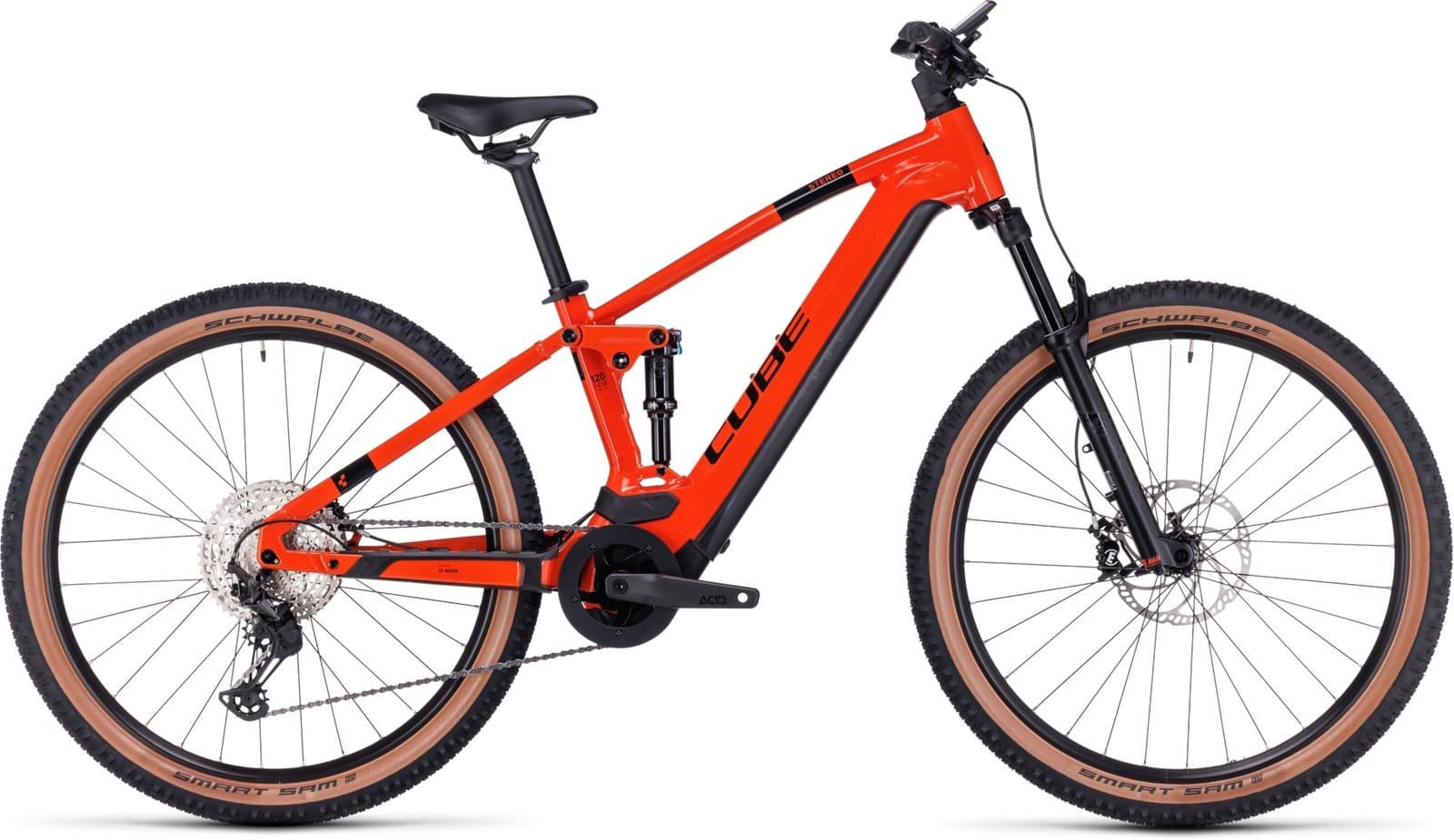 Cube Stereo Hybrid 120 Race 750 - 750 Wh - 27,5 Zoll - Fully Fireorange´n´black
