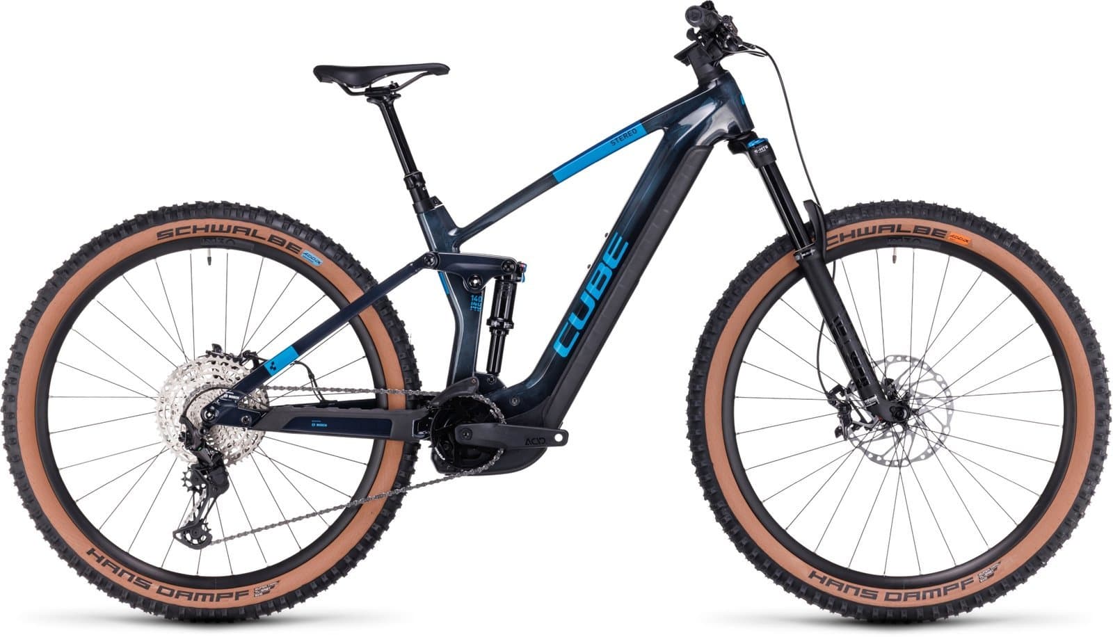 Cube Stereo Hybrid 140 HPC SLX 750 - 750 Wh - 27,5 Zoll - Fully Liquidblue´n´blue