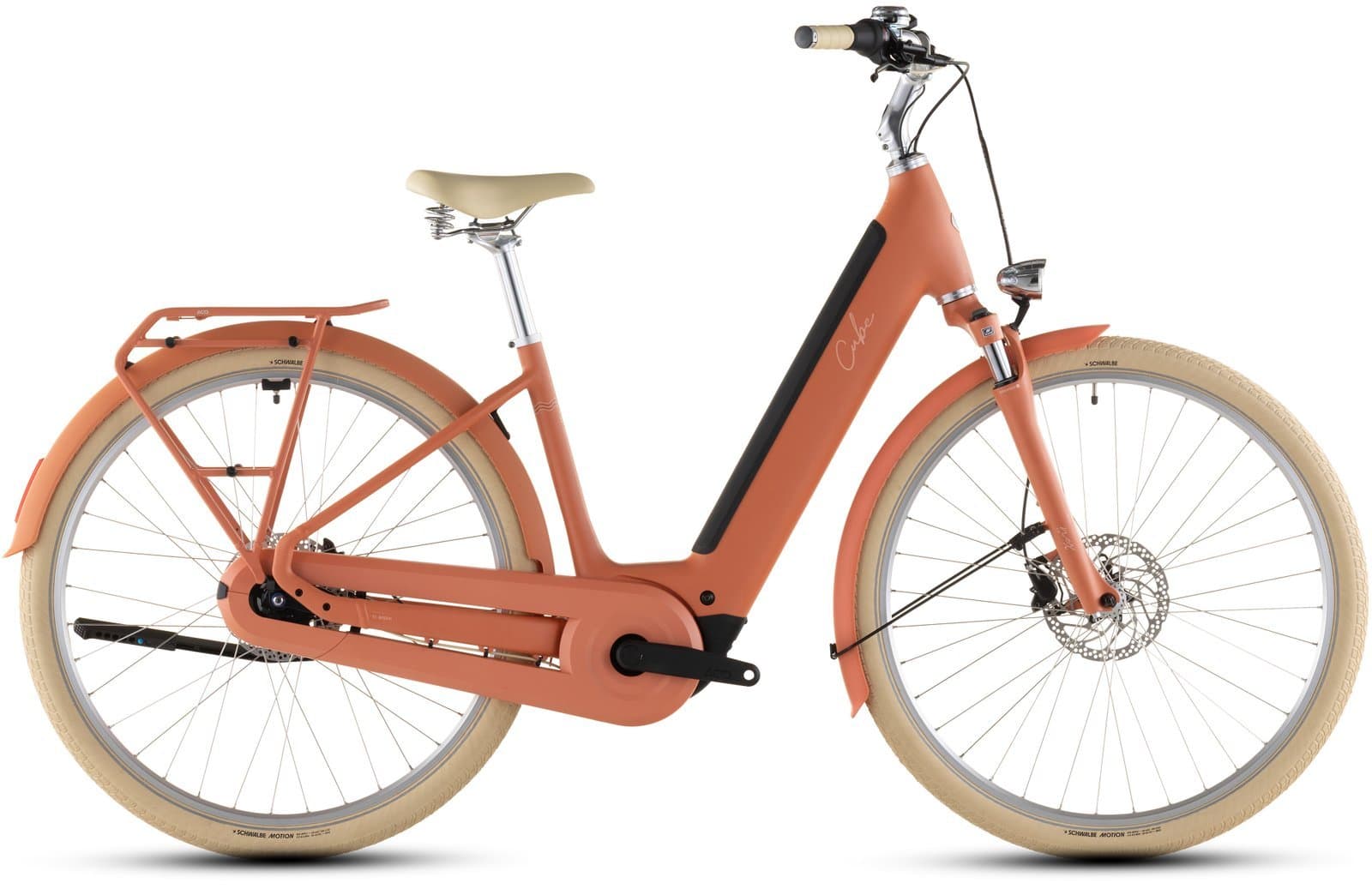 Cube Aruba Hybrid 600 - 600 Wh - 28 Zoll - Tiefeinsteiger - 2026 50 cm Papaya´n´creme