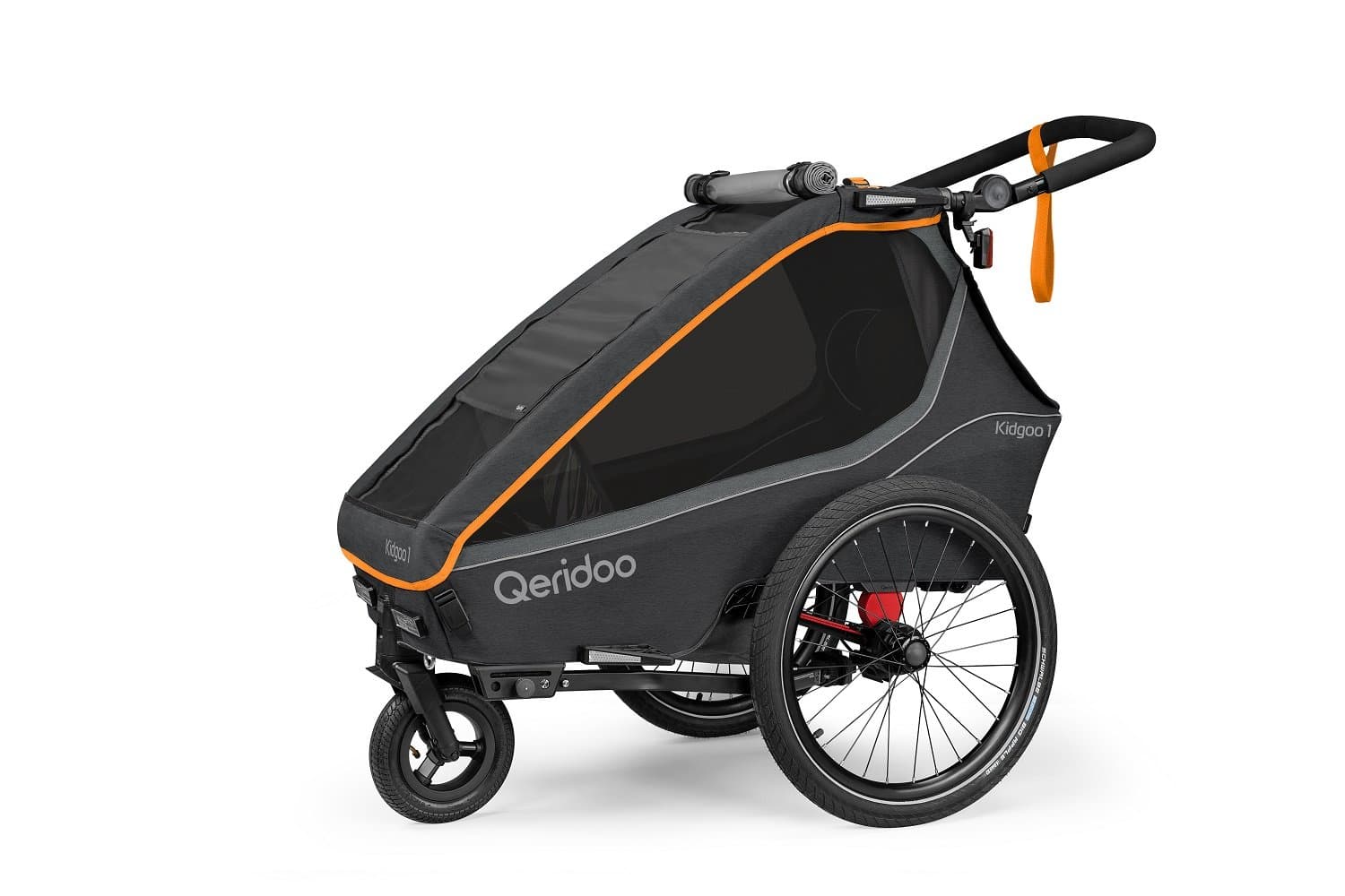 Qeridoo Kidgoo1 Fahrradanhänger für Kinder - FIDLOCK Edition