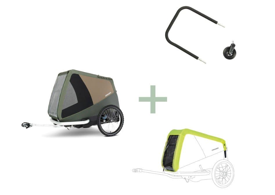 Croozer Flex & Go - Dog Tammo Hundeanhänger - Vorteilspaket