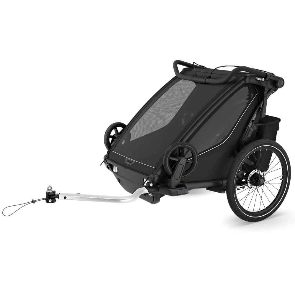 Thule Chariot Sport 2 Doppelsitzer Premium-Kinderanhänger – Schwarz (Modell 2026)