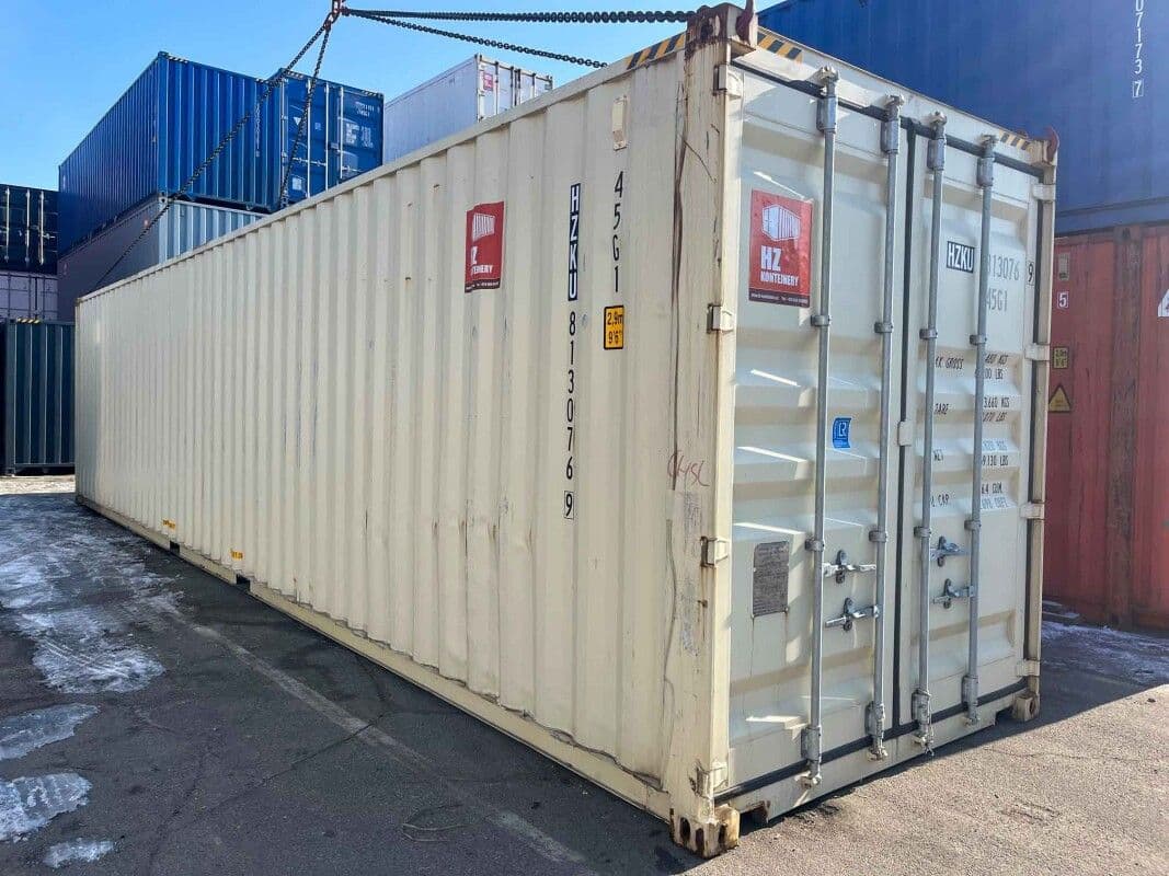 Contenedor marítimo 40' High Cube One Trip – RAL 1014