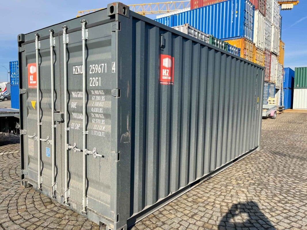 Contenedor marítimo 20' IICL6 – RAL 7016