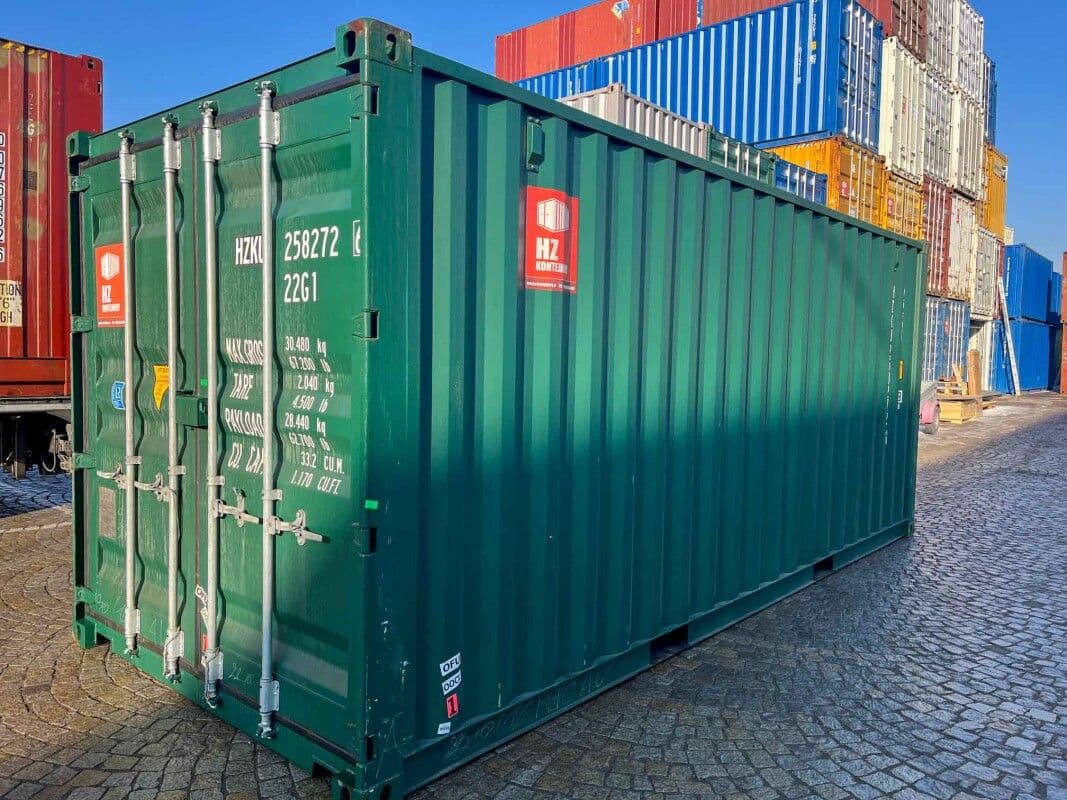 Contenedor marítimo 20' IICL6 – RAL 6005