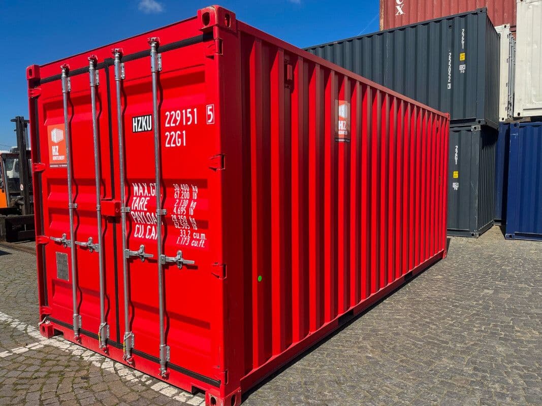 Contenedor marítimo 20' IICL6 One Trip – RAL 3020