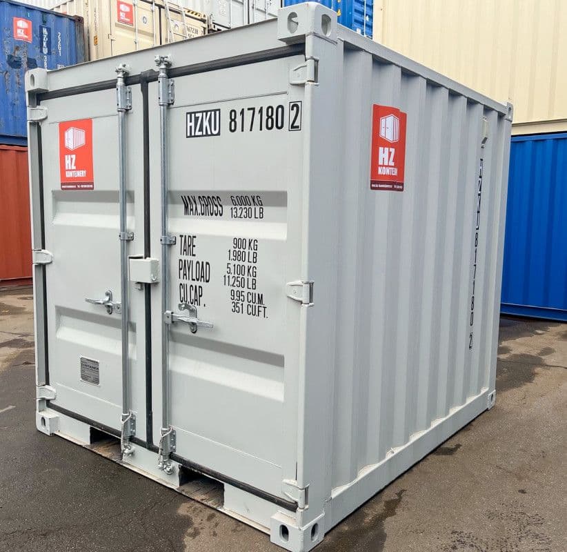 Contenedor marítimo de 8 pies IICL 6 – RAL 7035