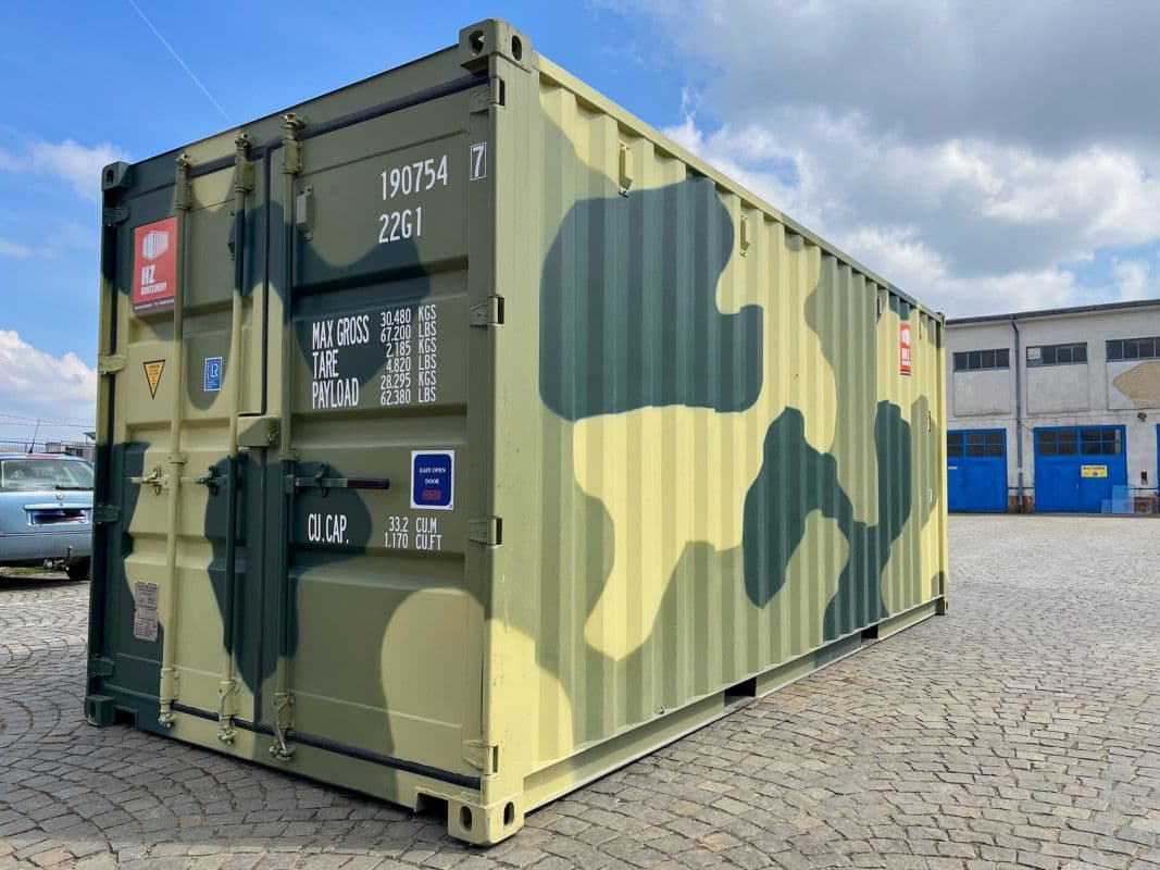 Contenedor marítimo 20' MILITAR – Camuflaje | ONE WAY