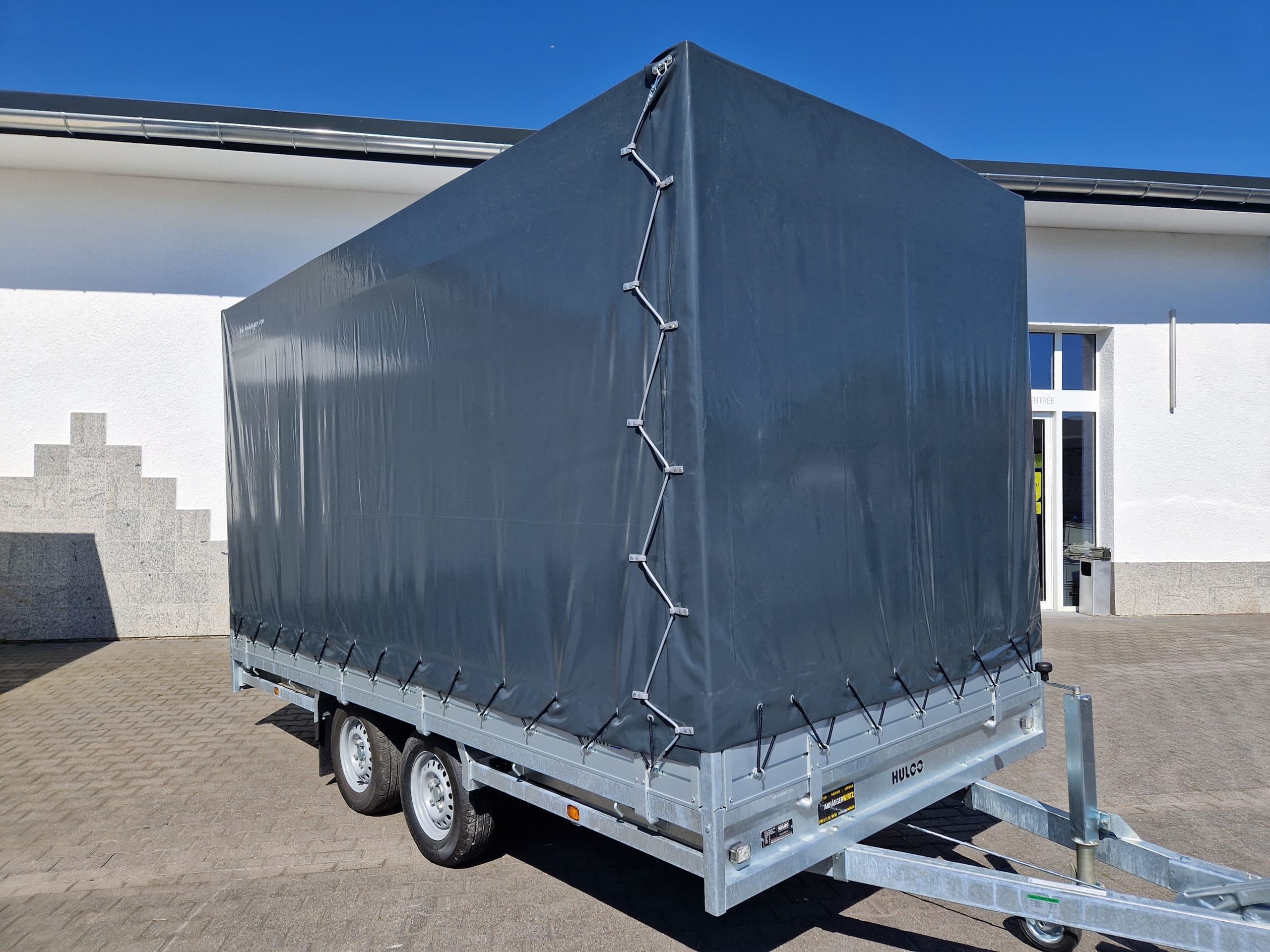 MEDAX 2 2600 405x203x210 cm con telone alto grigio, 2600 kg