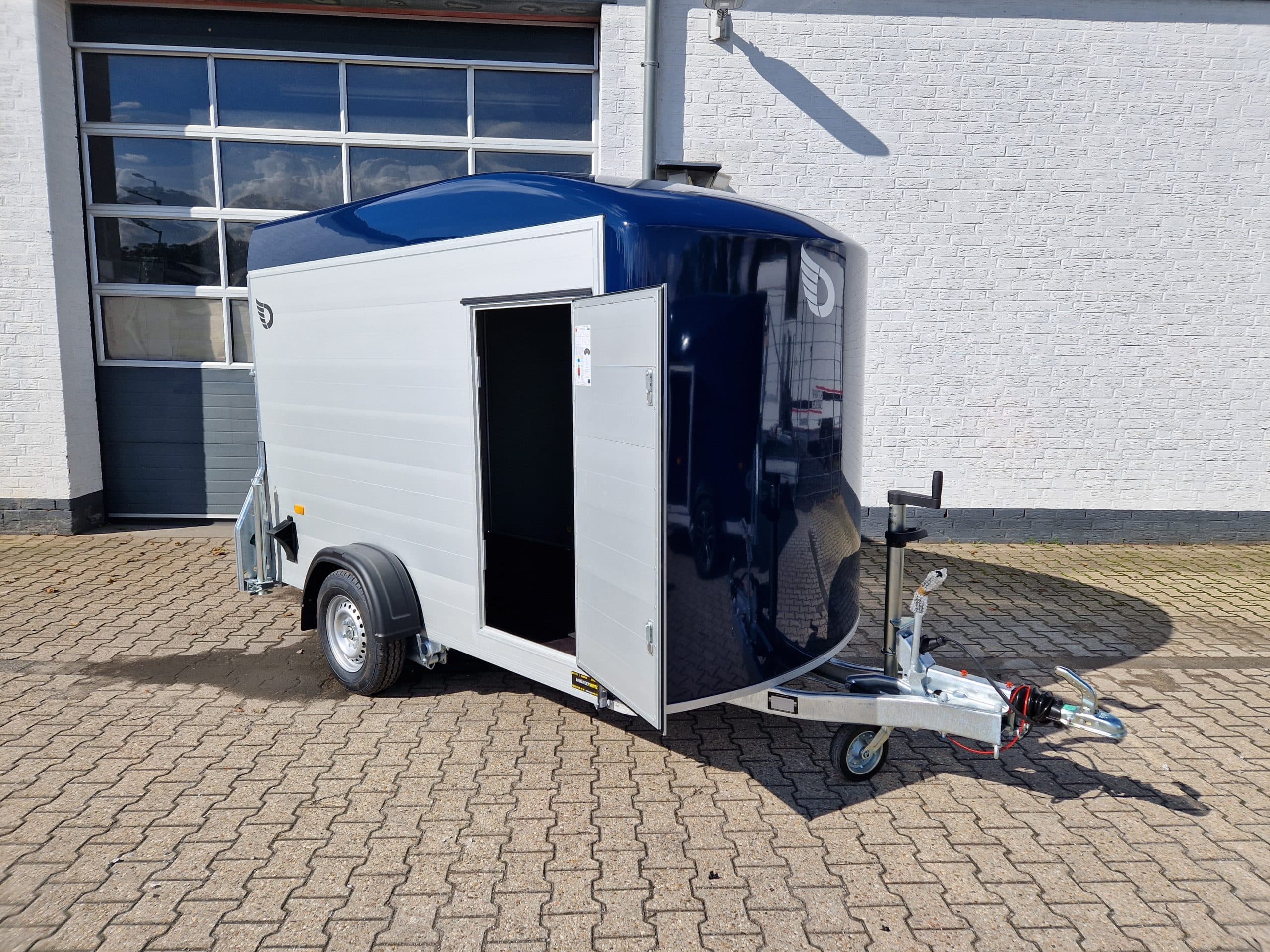 Cargo Roadster 300 300x150x184 cm alluminio/poliestere blu reale con porta laterale Pullman 100 km/h 1300 kg
