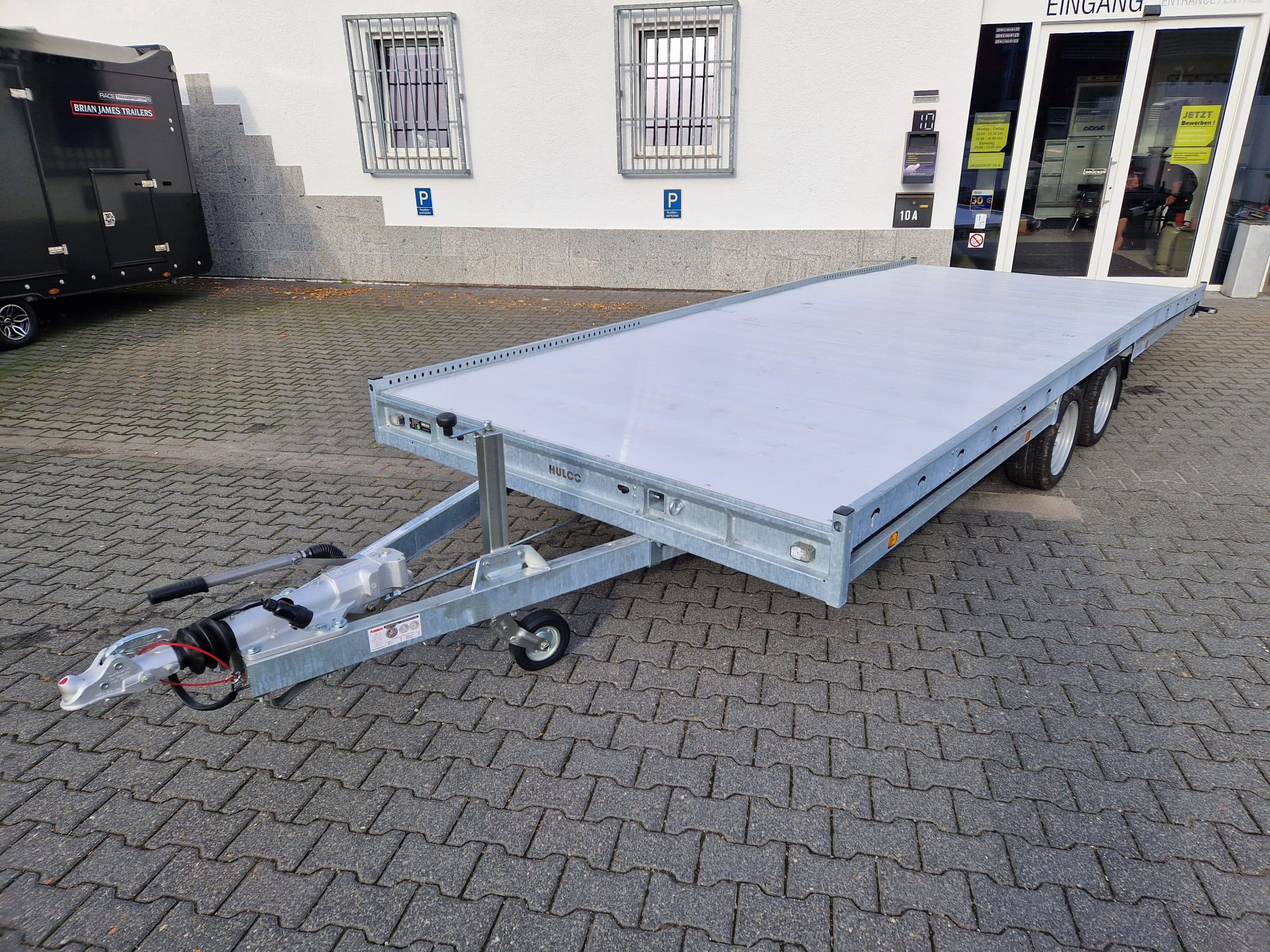 CARAX-2 3500, trasportatore multiuso 540x207 cm, pianale in alluminio, rampe di carico, 3500 kg