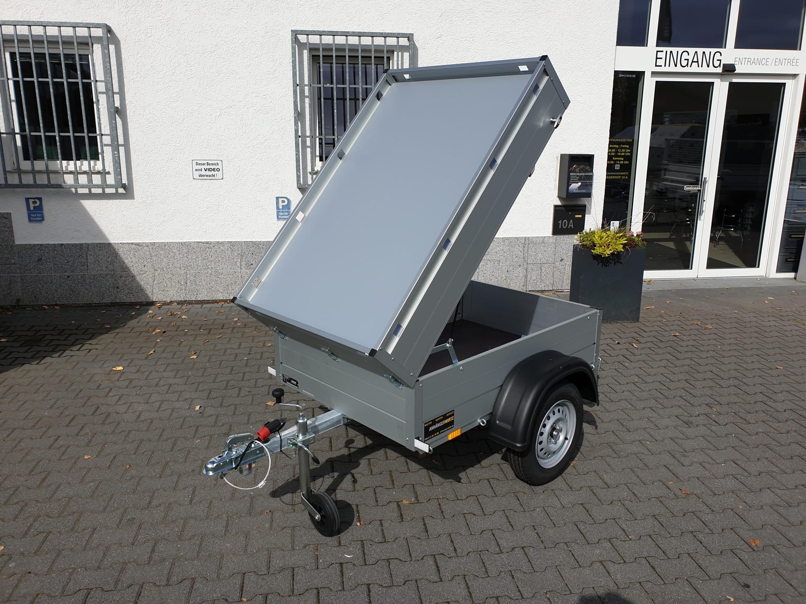 Rimorchio con coperchio ALUBOXX GT 500 HT 151x101x48 cm, XXS, 500 kg, offerta primavera